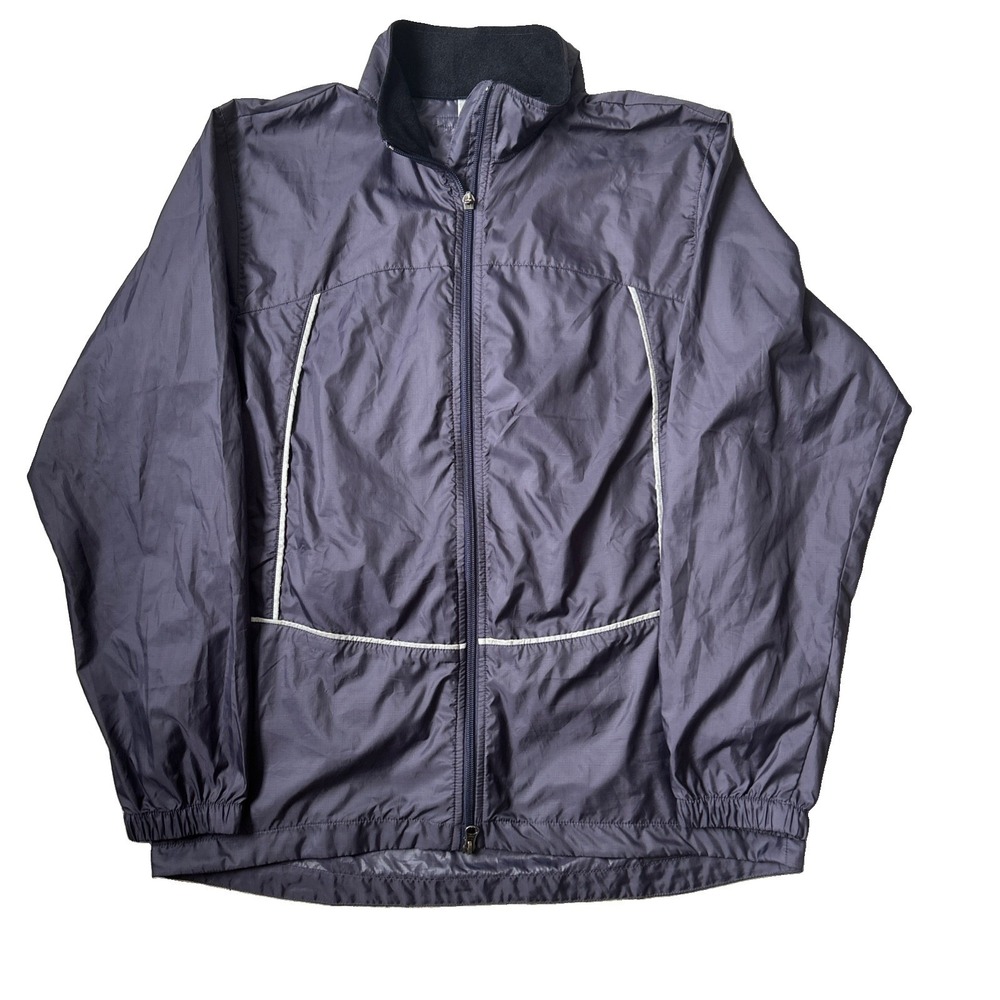 Vintage Y2K Nike Women's Tech Sportswear Windbreaker Track Jacket Medium Navy